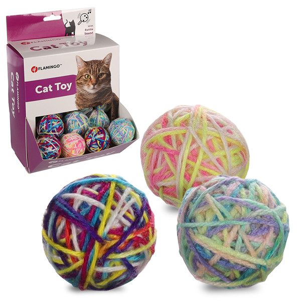 Flamingo Cadee Ball ФЛАМІНГО КЕДІ БОЛЛ м’яч з брязкальцем, іграшка для котів Київ - фото 1