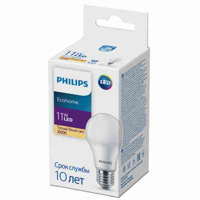 Лампочка Philips Ecohome LED Bulb 11W 900lm E27 830 RCA (929002299217) Вінниця