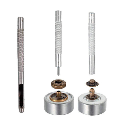 Набір для встановлення фурнітури 305 предметів, кнопки, люверси, хольнітени, інструмент Київ - фото 5