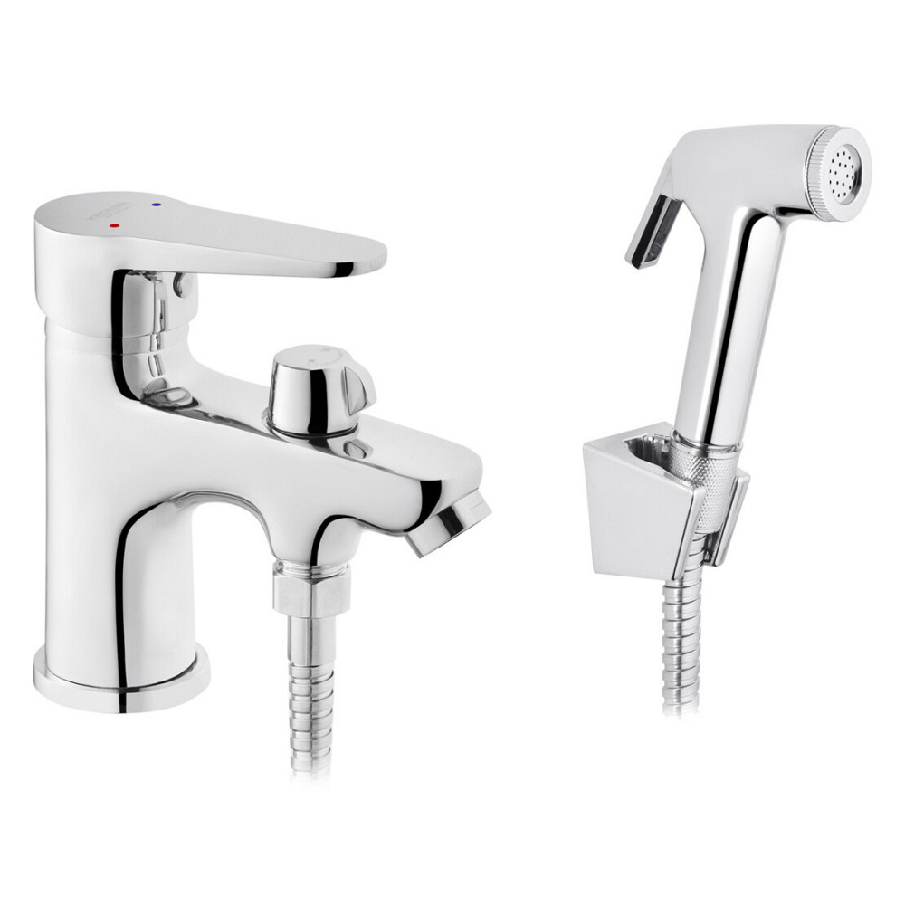 Змішувач для раковини Kroner KRM Elbe - C015 з гігієнічним душем Київ - фото 1