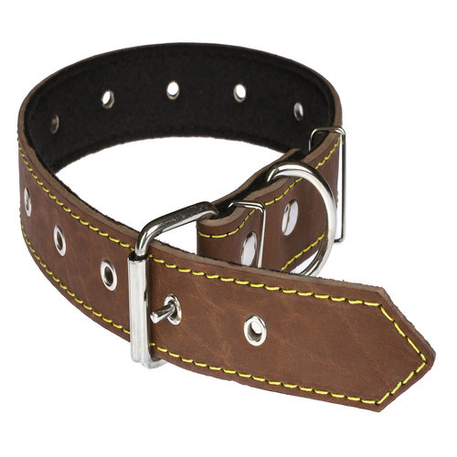 Нашийник 518 35 мм "Класик" шкіра+синтепон безрозмірний Вінниця - фото 1