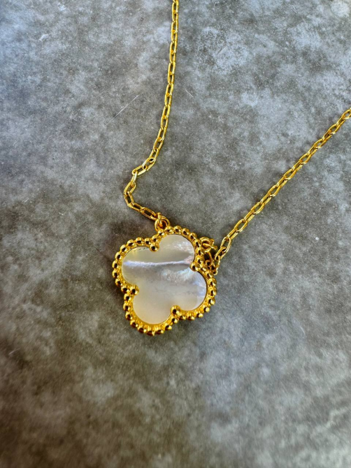Van Cleef набор 4 предмета - сережки, подвеска браслет, кольцо / натуральный перламутр, лимонное золото Одесса - изображение 5