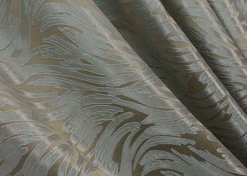 Комплект готовых штор VR-Textil Жаккард Magic № 1608ш Песочный с серым 145х170 см 2 шт (35-0251) Киев - изображение 5