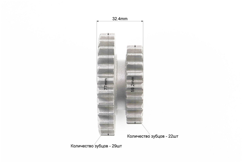 Шестерня привідна 2-ї/3-ї передачі 101-2 Z-22х29 Киев - изображение 2