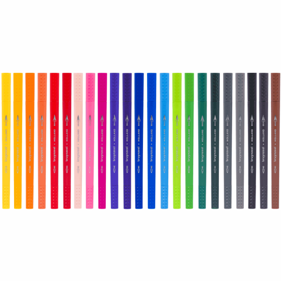 Набір лінерів-пензлів BRUSHPEN двосторонніх 24кол Bruynzeel Київ