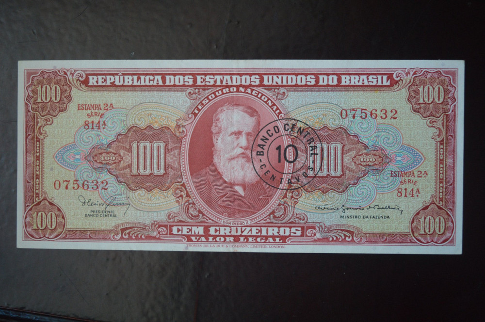 Бразилія 100 крузейро (БМ) 6 Полтава - фото 1