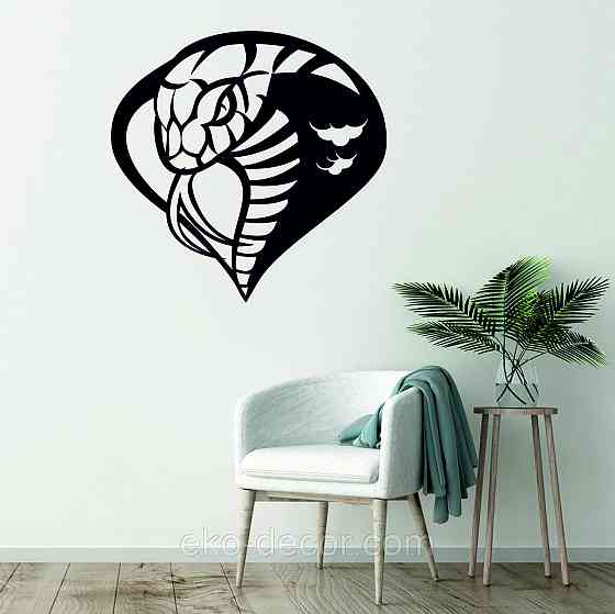 Декоративне настінне Панно «Кора», Декор на стіну 70*70 см, Чорний Київ