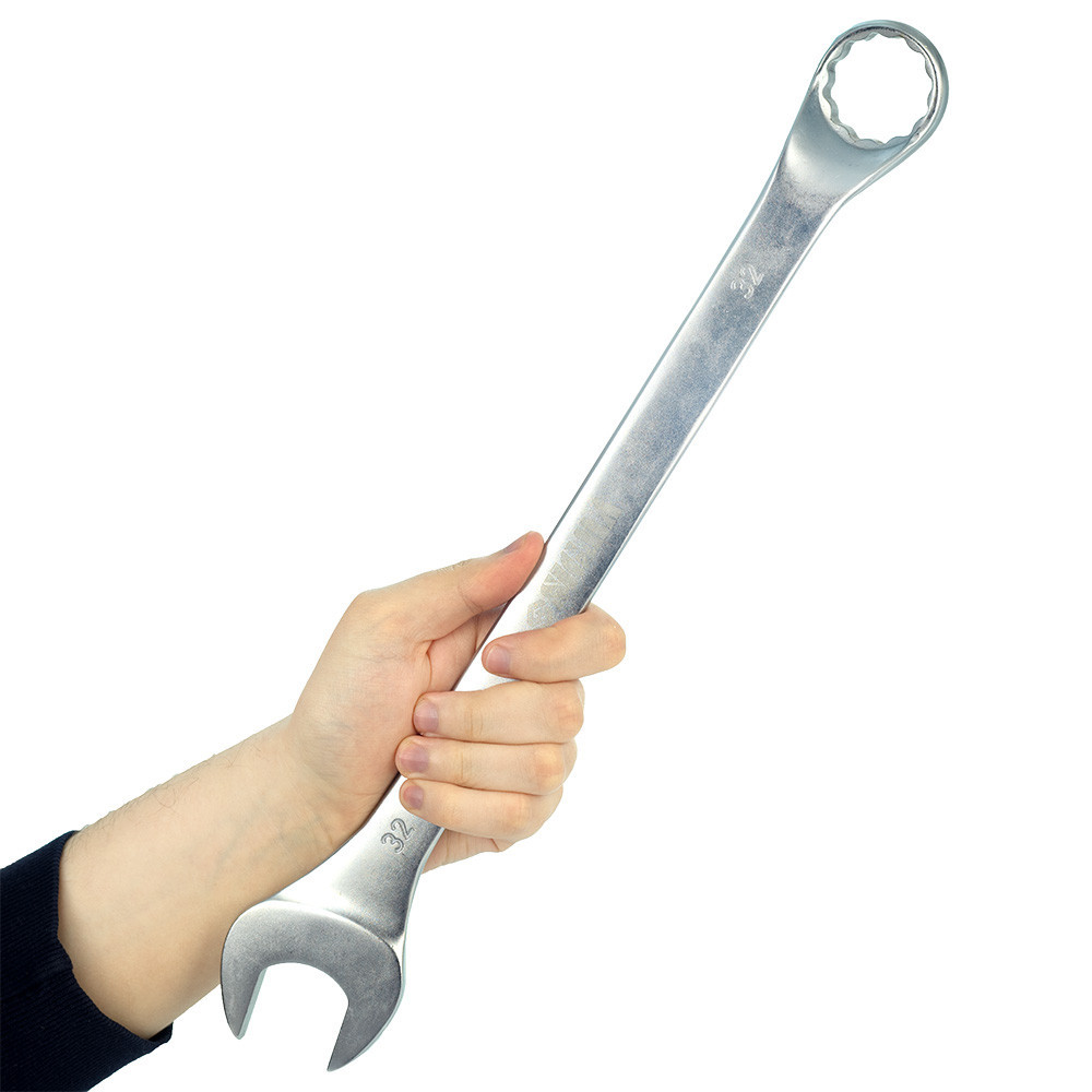 Ключ рожково-накидный глубокий 32мм CrV satine SIGMA (6024321) Ровно - изображение 8