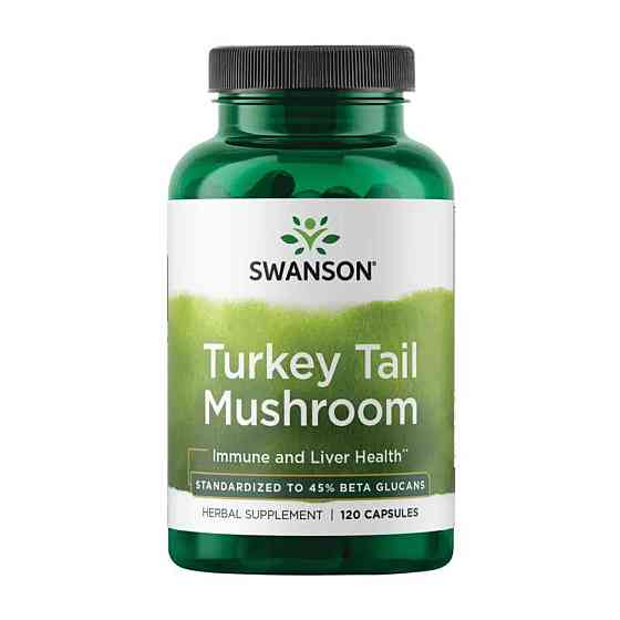 Трутовик разноцветный Swanson Turkey Tail Mushroom 500mg 120 caps Киев