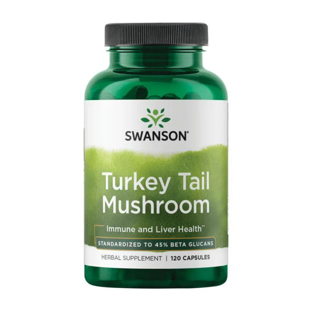 Трутовик різнокольоровий SwansonTurkey Tail Mushroom 500mg 120 caps Київ - фото 1
