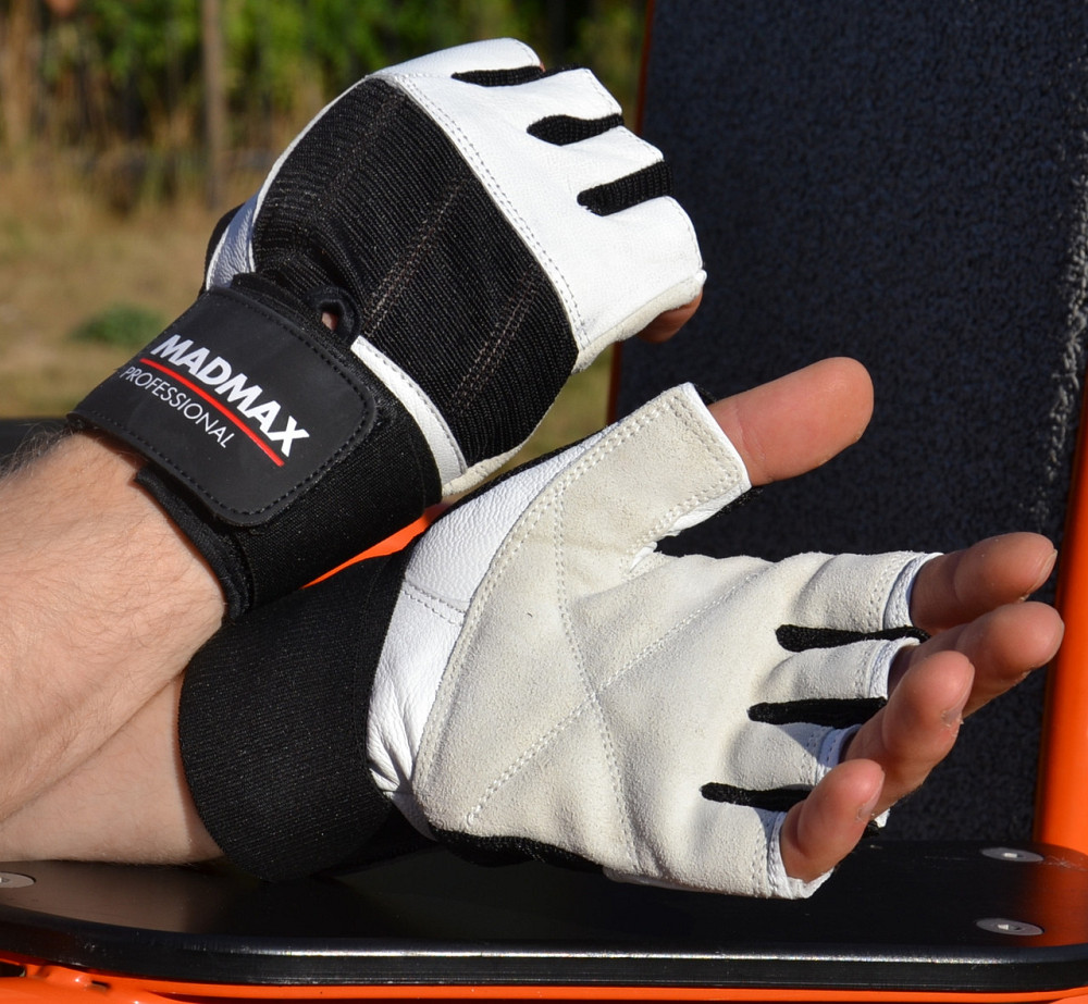 Рукавички для фітнесу MadMax MFG-269 Professional White S Луцьк - фото 4