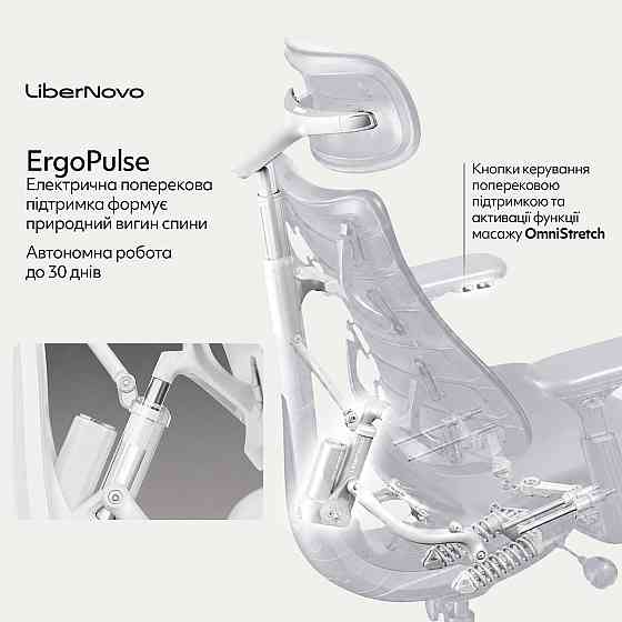 Крісло офісне LiberNovo Omni Space Gray 48 см (CP-GW-0000015-00-00) ( 19137 ) Харків