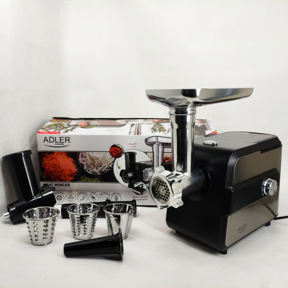 М'ясорубки з шинковкою Adler AD 4813 2000Вт, Електрична м'ясорубка насадка для приготування ковбас CX-64 Львів - фото 16
