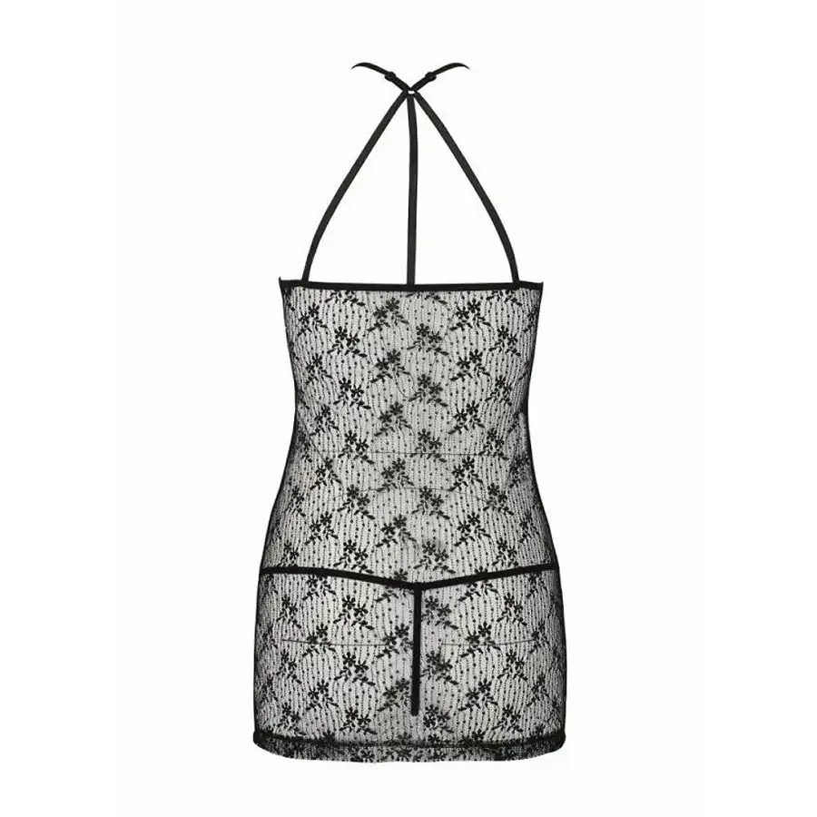 Напівпрозора сорочка Passion AZALIA CHEMISE S/M, black Львов - изображение 6