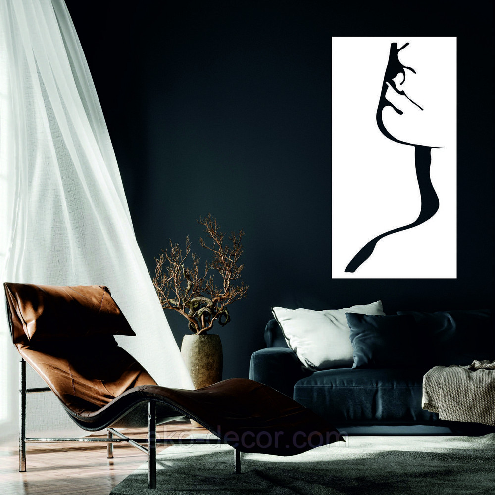 Декоративне настінне Панно «Женський образ», Декор на стіну 70*36 см, Білий Київ - фото 2