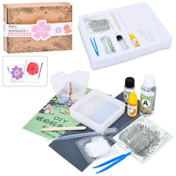 Дитячий набір для творчості "Сухоцвіт" FG231102004M, пінцет, фарба, застигаюча рідина Вінниця