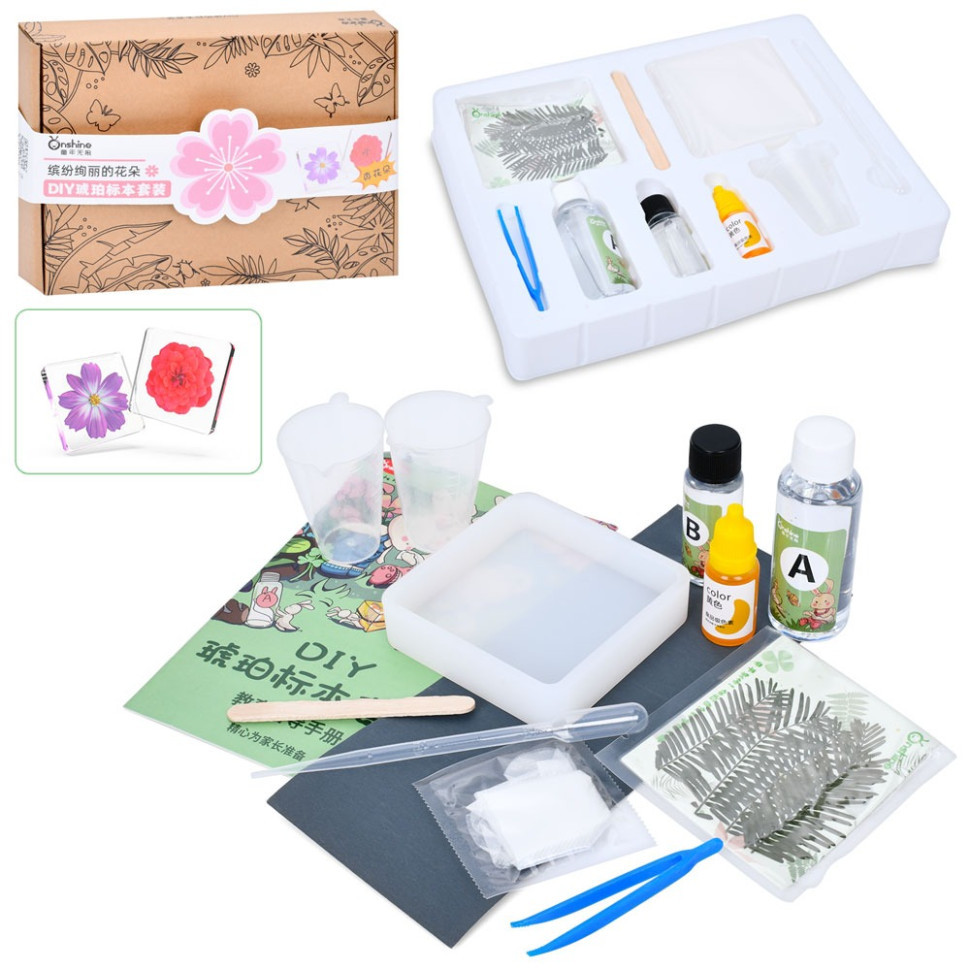 Дитячий набір для творчості "Сухоцвіт" FG231102004M, пінцет, фарба, застигаюча рідина Вінниця - фото 1