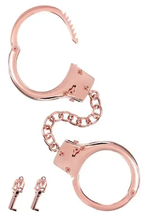 Наручники Fetish Tentation Premium Chick wrist cuffs in rose-gold metal Львів