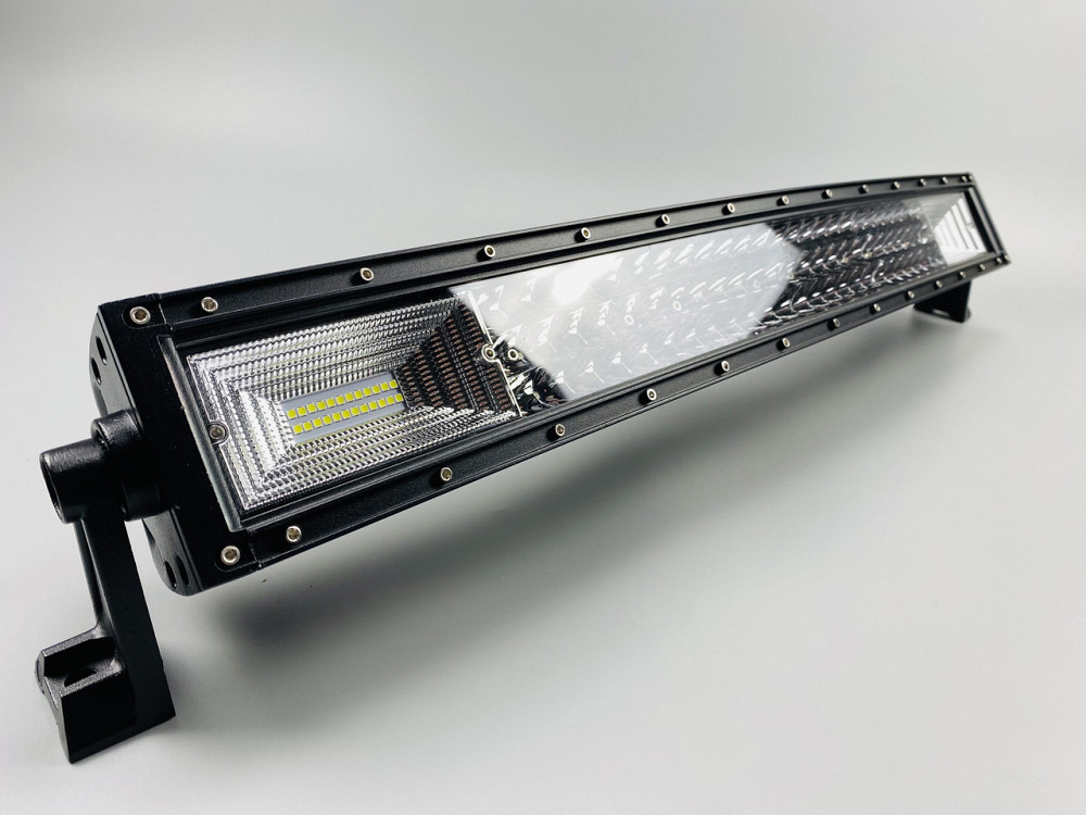 Фара LED BAR прямокутна 324W півколо 9-32В IP67 led chip 3030 108 led ламп балка для авто Мукачево - фото 5