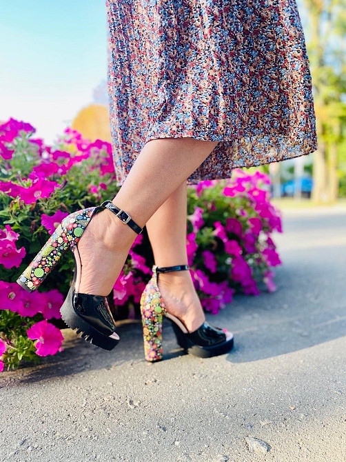 Kluchini БосонІжки жіночі KLUCHINI 4831 чорні (літо, шкіра лакована) (4115) лише 37р. Коломыя - изображение 1