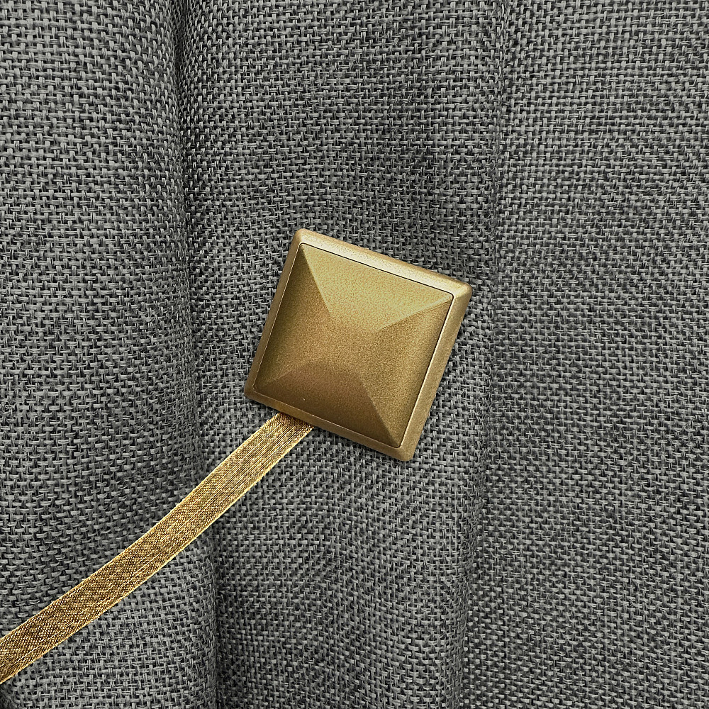 Магніти для штор і гардин Квадрат двосторонні набір 2 шт Золотистий (81-276) Київ - фото 2