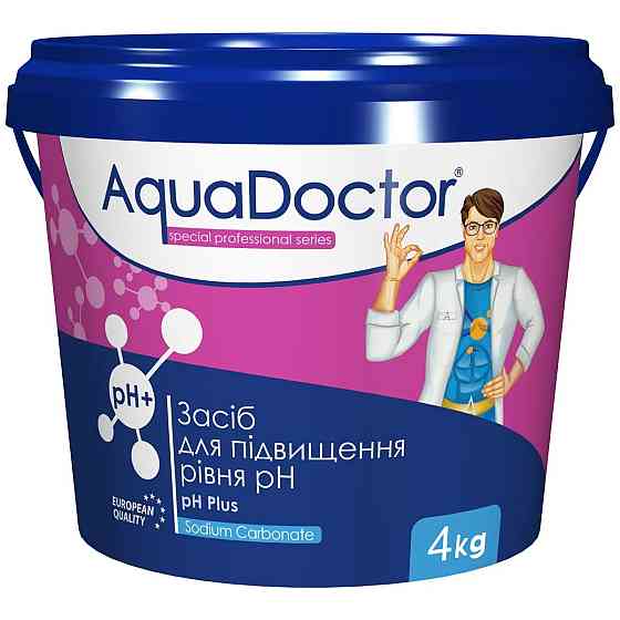Средство для повышения уровня рН в бассейне AquaDoctor pH Plus 4 кг Киев