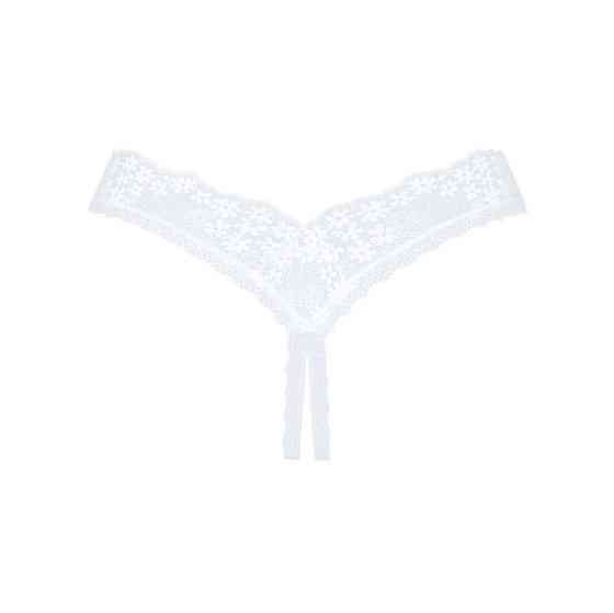 Мереживні танга Obsessive Heavenlly crotchless thong XL/2XL, з доступом Sex Aura Київ
