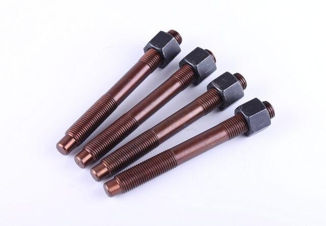 Шпильки кріплення головки + гайки, к-т 4 шт. - мотоблок 190N Мукачево - фото 1