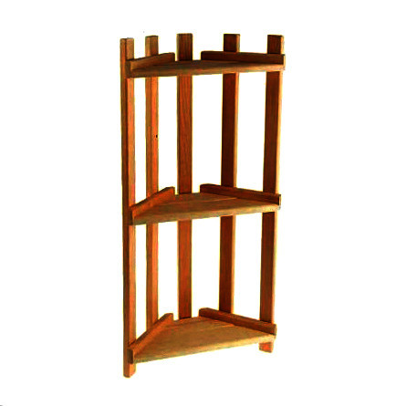 Угловая настенная полка 