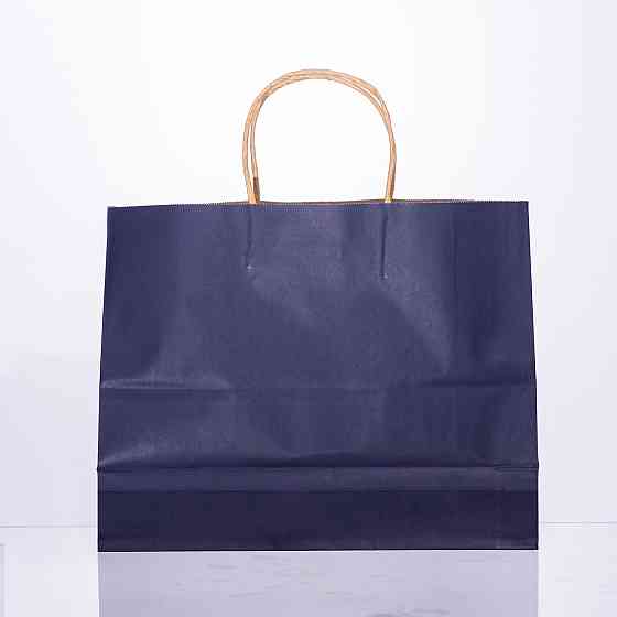 Набір подарункових крафтових пакетів з паперу 12 (шт.) гарні пакети для подарунків 31×12×25 (см) Синій HP-10359-2BL Київ