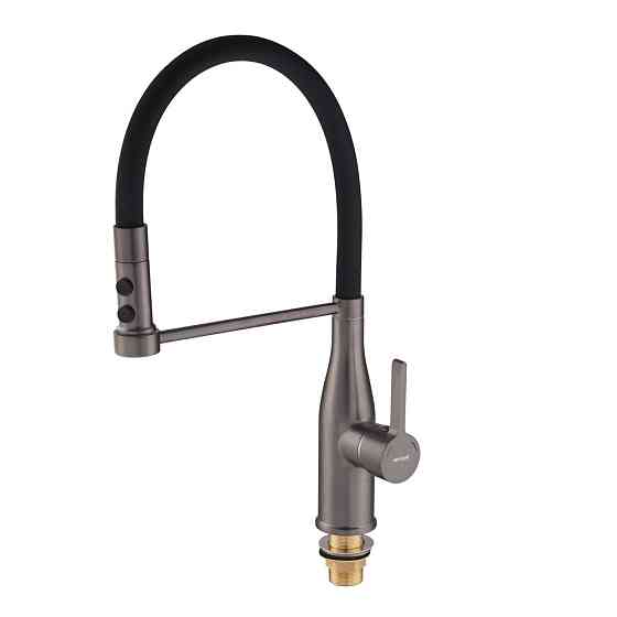 Змішувач для кухні Mixxus Premium Summer 017 GRAPHITE REFL.BLACK (MI6962) Київ