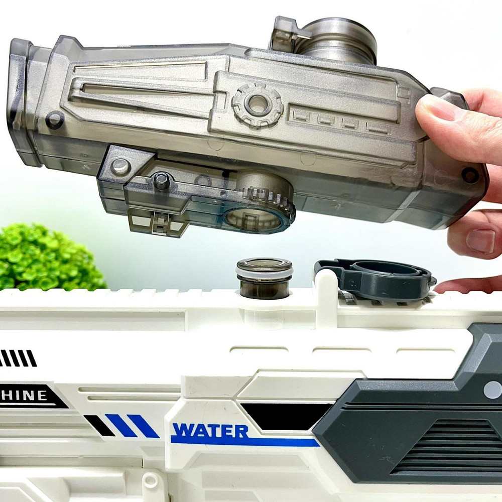 Автомат водний автоматичний та механічний принципи роботи 2 магазини акумулятор 7.4 Біло-сірий (KB 1291) Чернігів - фото 7