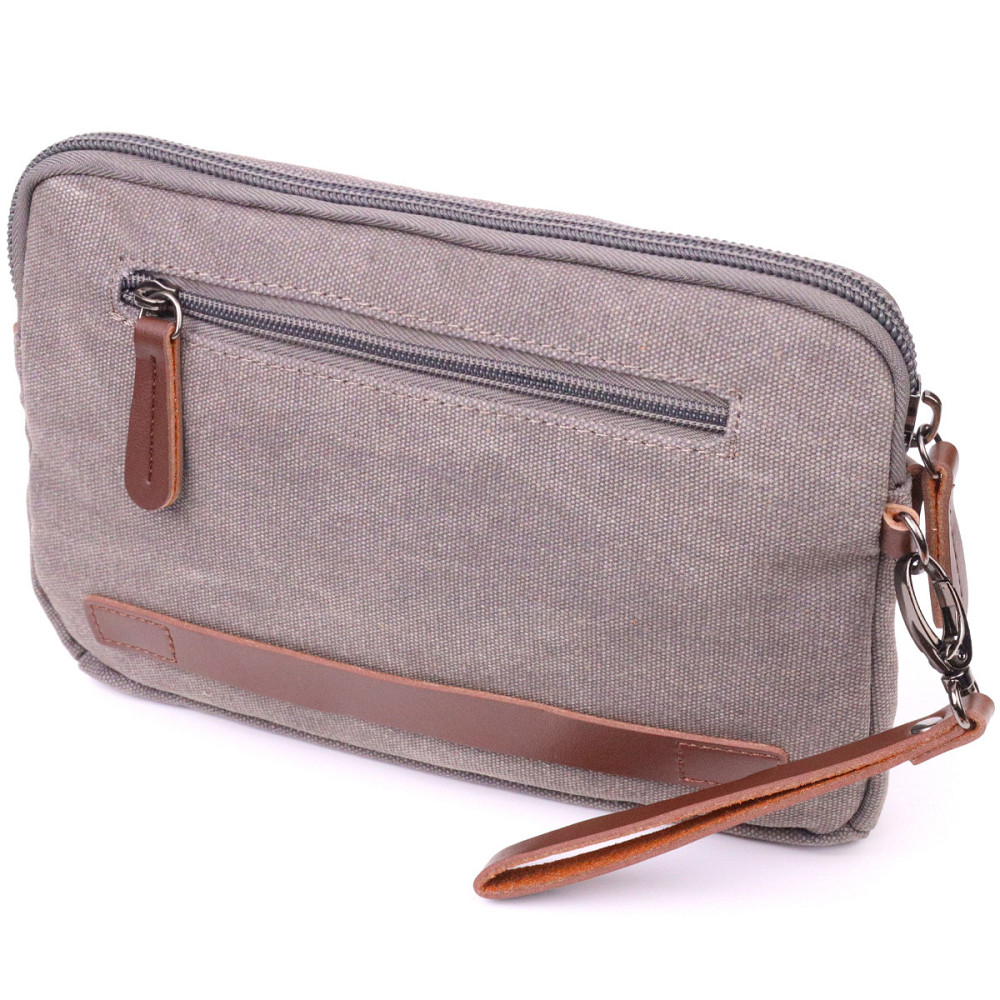 Чоловіча містка барсека з текстилю 21259 Vintage Сіра Київ - фото 2