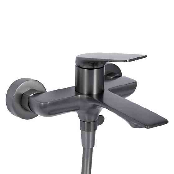 Змішувач для ванни з душовим гарнітуром Qtap Vlasta New QTVLA259GMB45643 Gunmetal Black PVD Харків
