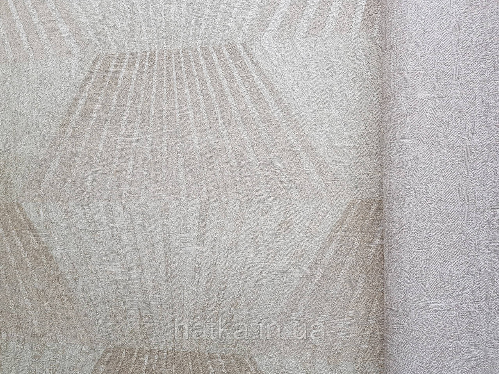 Шпалери метрові вінілові на флізелін AS creation Premium фігури ромби золотисті смуги на жовто-коричневому 3д Київ - фото 2