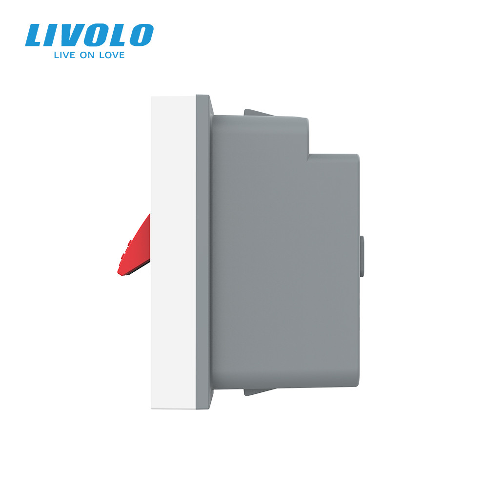 LIVOLO Hi-Fi аудіо розетка LIVOLO (Banana), біла, для колонок і підсилювачів, модуль 0.5 поста Коломия - фото 5