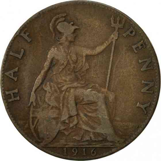 Великобританія 1⁄2 пенні, 1911-1925 Полтава