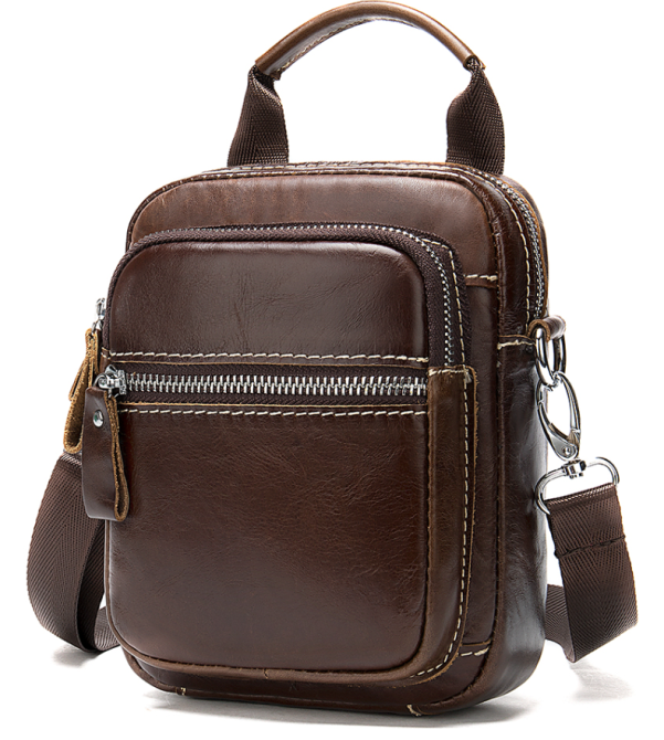 Сумка-барсетка на пояс мужская кожаная Vintage 20012 Коричневая Киев - изображение 1