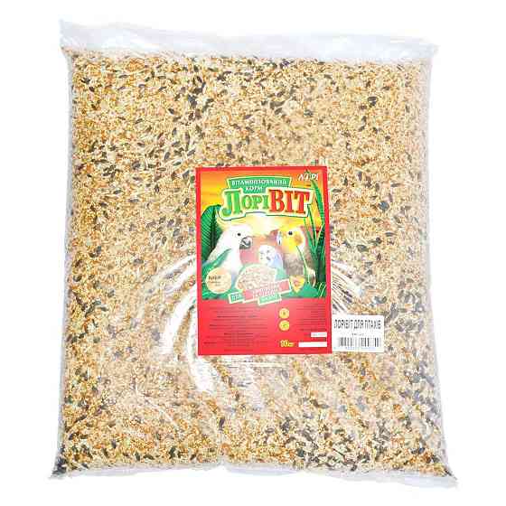 Вітамінізований корм ЛоріВіт для хвилястих і середніх папуг, 10 кг Вінниця