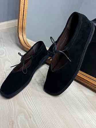 Балетки женские Meideli 0109-10 Mary Jane со шнурком натуральная замша черные, 36, 23,5 см Киев