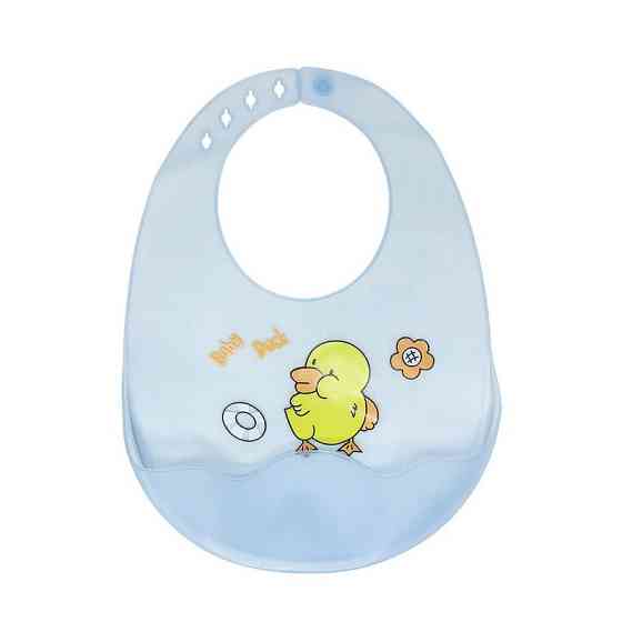 Дитячий силіконовий слюнявчик MGZ-0618-1 на застібці Вінниця