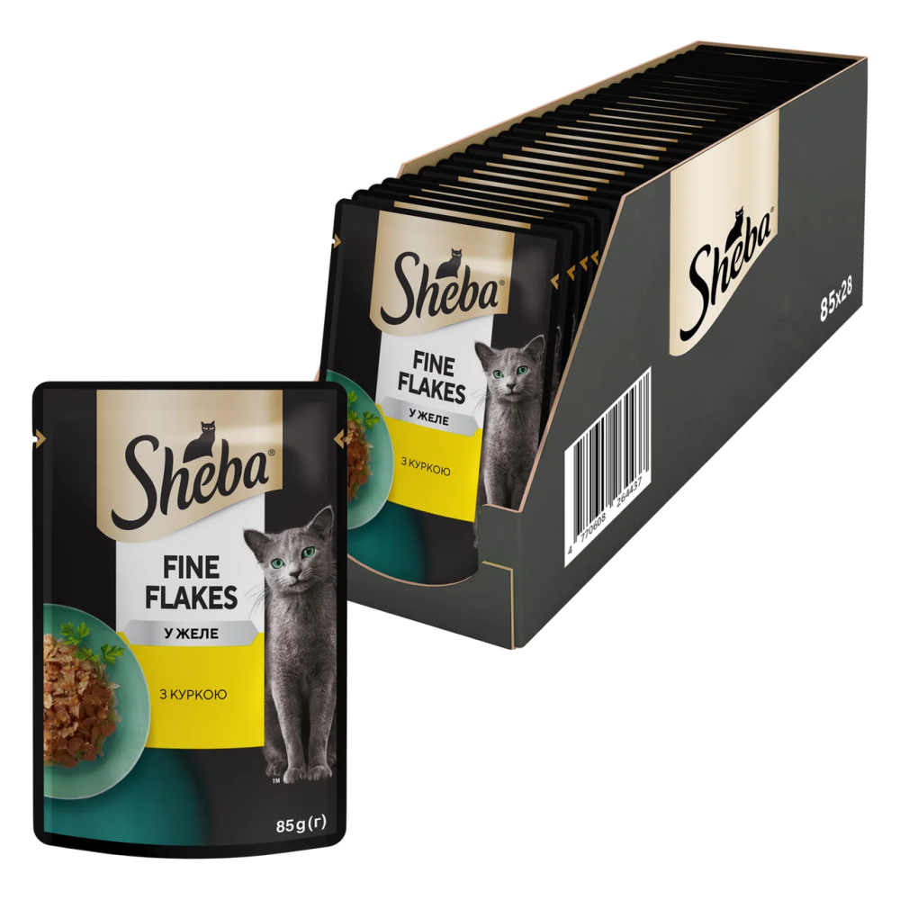 Влажный корм Sheba (Шеба) cij POU для взрослых кошек с курицей в желе 85 г (блок 28 шт) Винница - изображение 1
