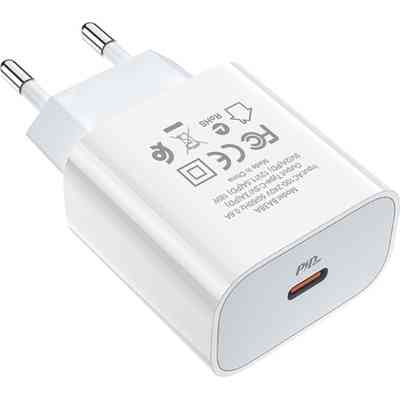 Зарядное устройство BOROFONE BA38A Plus Speedy USB-C PD20W White (6931474746870) Винница