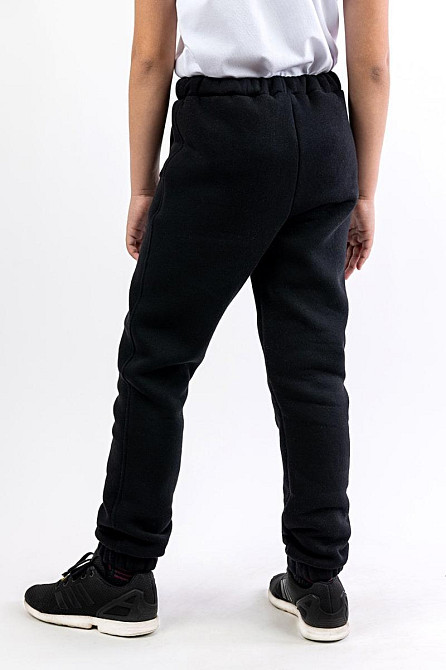 Дитячі теплі штани з начосом, чорні топ 128 Юрма одяг Київ - фото 4