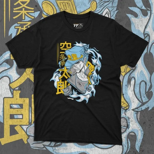 Футболка для підлітка хлопчика з принтом Джо Джо Джотаро Куджо 6 Розмір 160 Anime10632 Дніпро - фото 1