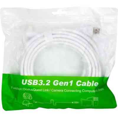 Дата кабель USB3.2 Gen1 for VR Oculus Quest 2 5.0m PowerPlant (CA913244) Винница