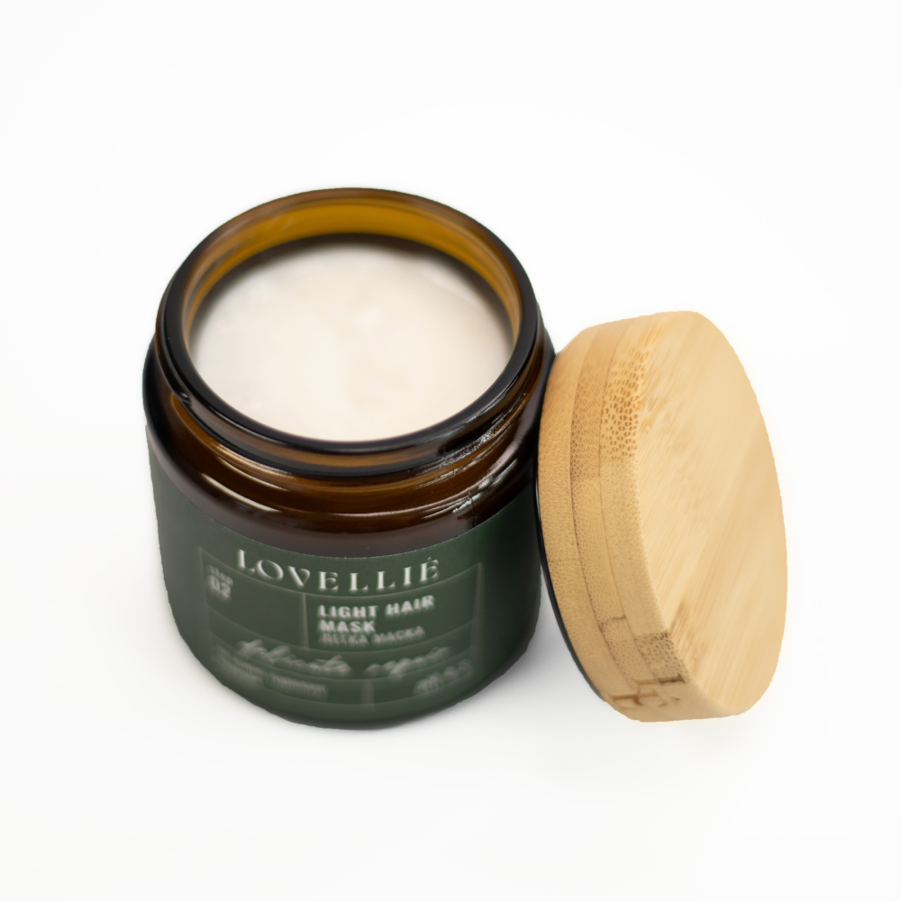 Легкая кремовая маска Деликатное восстановление Light Hair Mask Delicate Repair LOVELLIE 100 мл Киев - изображение 8