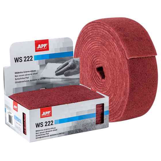 Волокно абразивне APP (скотч-брайт), середньозернисте (P320-360), червоний, рулон 100ммx10м, 06ZR210 Київ
