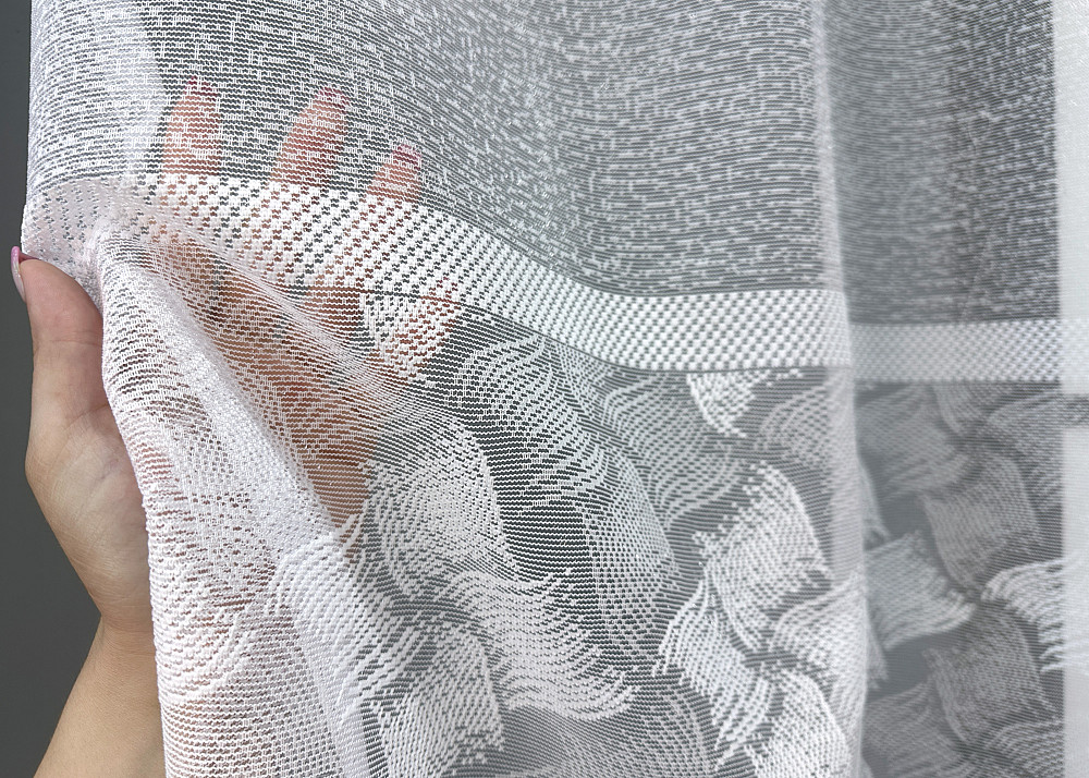 Тюль VR-Textil 1777т Жакард Білий 300х160 см (42-0795) Київ - фото 3