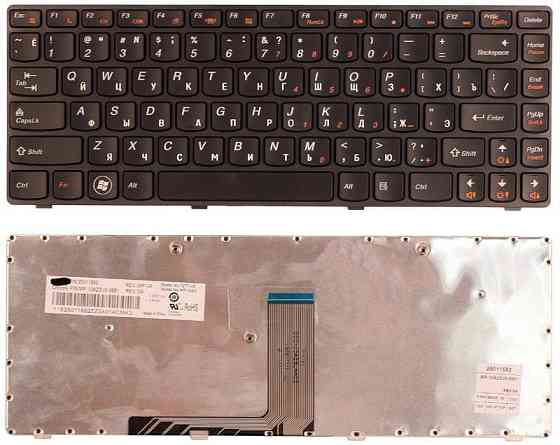 Клавиатура для ноутбука Lenovo IdeaPad (B470, V470) Black, (Black Frame), RU Вінниця